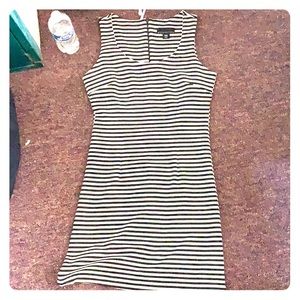 Black and White Striped Dress